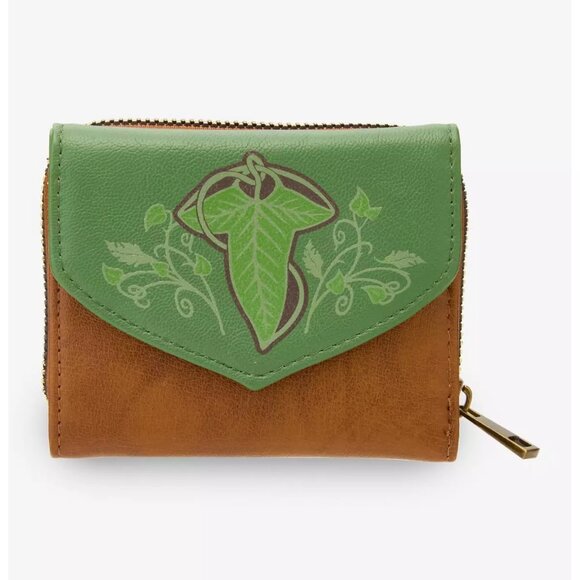 Her Universe The Lord Of The Rings One Ring Leaves Messenger Bag and Wallet NWT - Picture 7 of 11